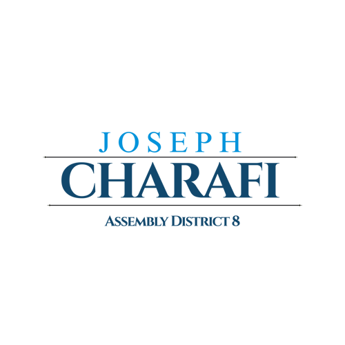 Charafi for Assembly District 8 logo, dark